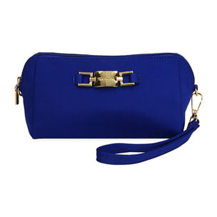 Bolso de mano de lycra azul