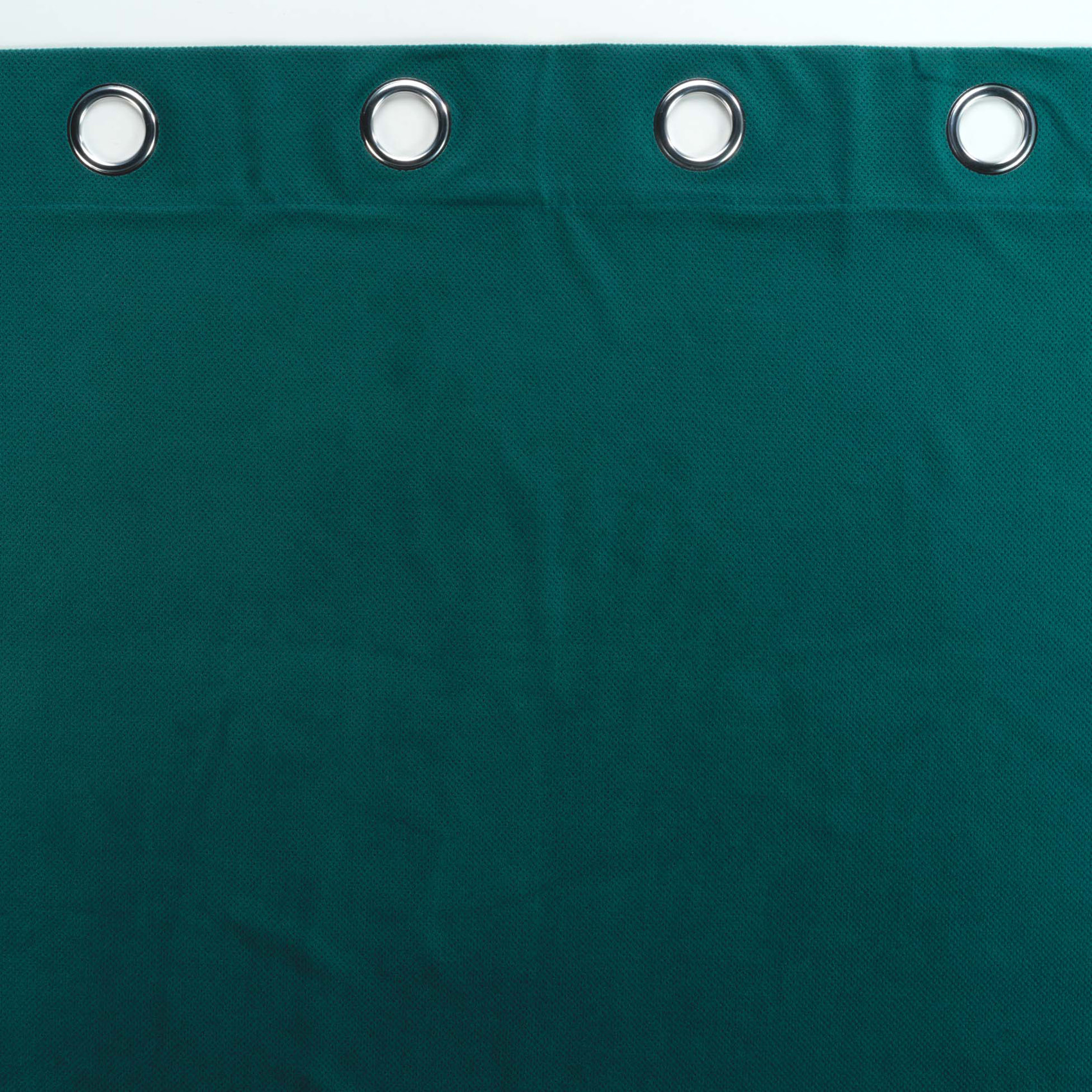 Rideau d'ameublement en velours reliefé - Vert emeraude