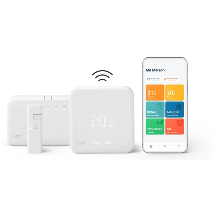 Thermostat connecté TADO Intelligent sans fil -Kit demarrage V3+