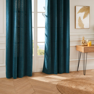 Rideau "Piliki" en métal 140x260cm bleu