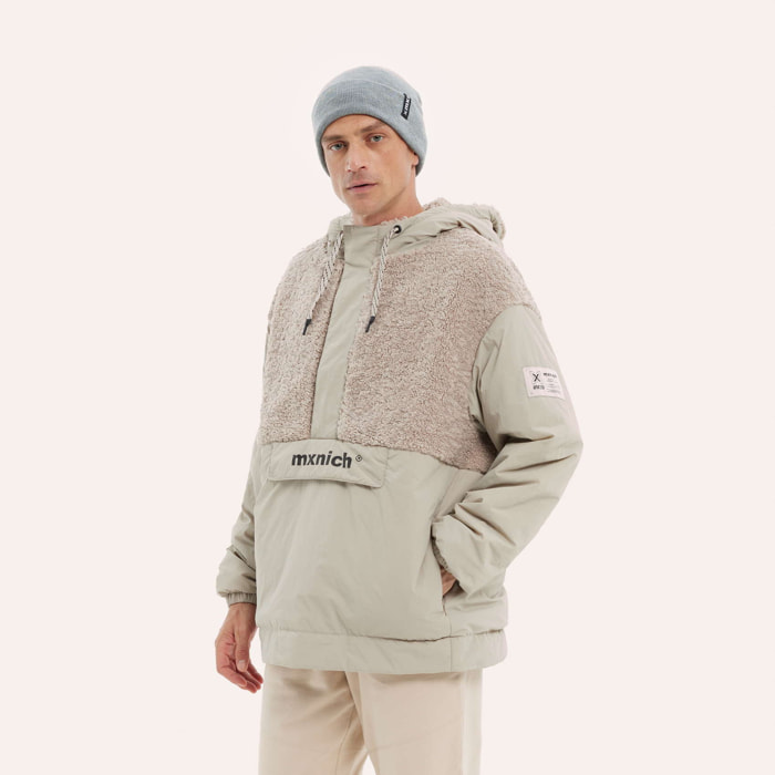 Cortavientos MUNICH shelter streetwear de nylon camel