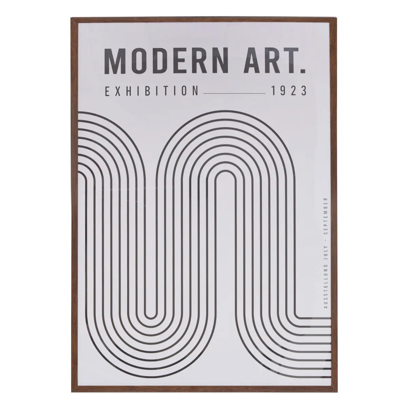 Affiche encadrée Adem noir et blanc 50x70cm