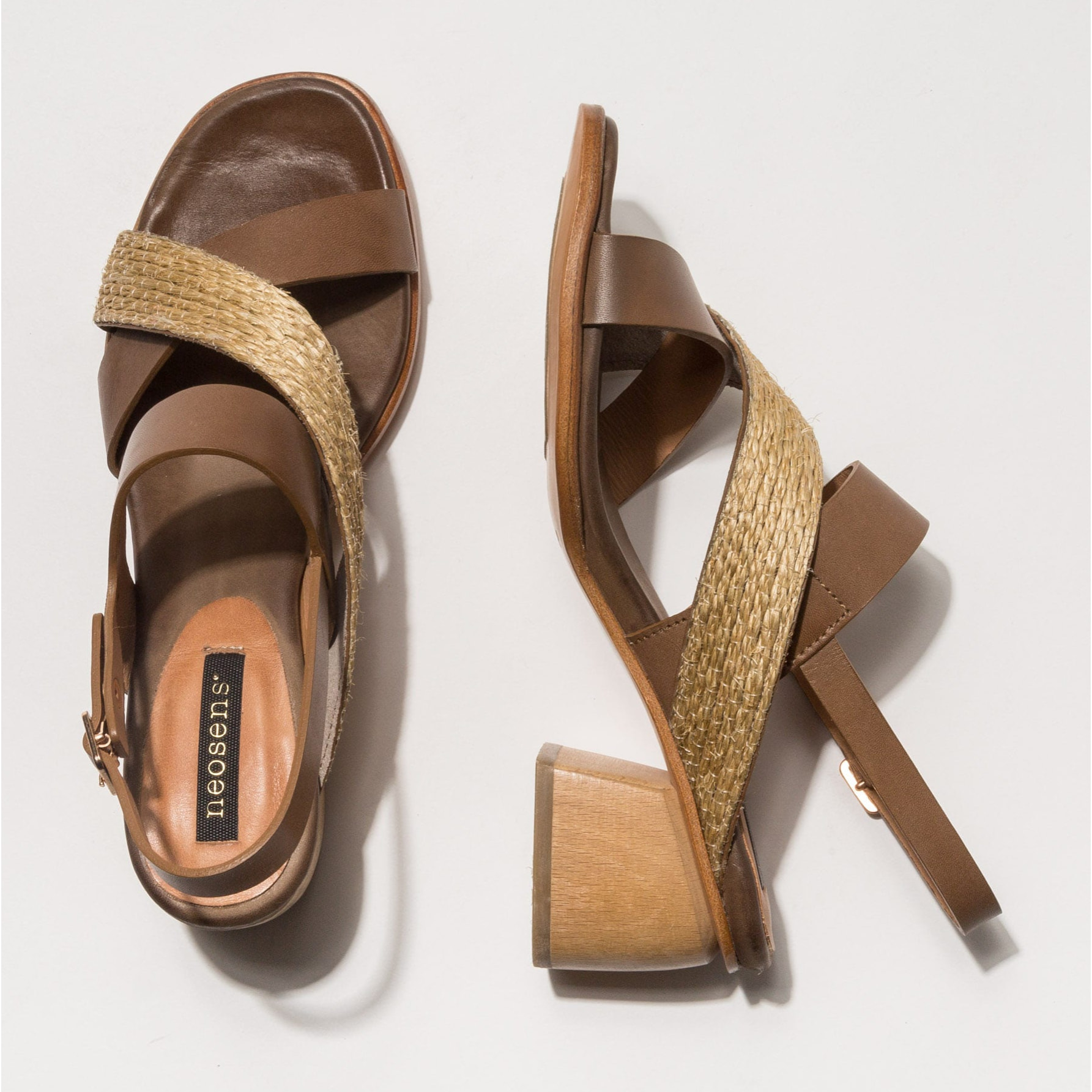 Sandalias con tacón S3141 RESTORED SKIN TAUPE / VERDISO color Taupe