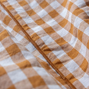 Plaid matelassé en coton et lin, PASSION VICHY