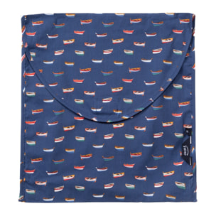 Pigiama leggero UOMO corto cotone barchette blu