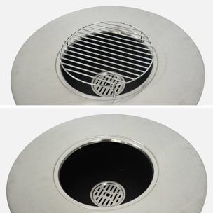 Brasero barbecue Ø60cm avec espace de rangement IZALCO