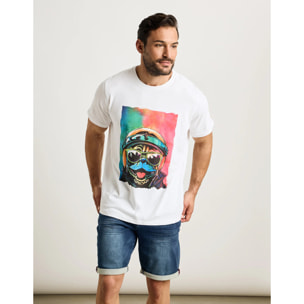 Camiseta Manga Corta Blanco - Rugusu