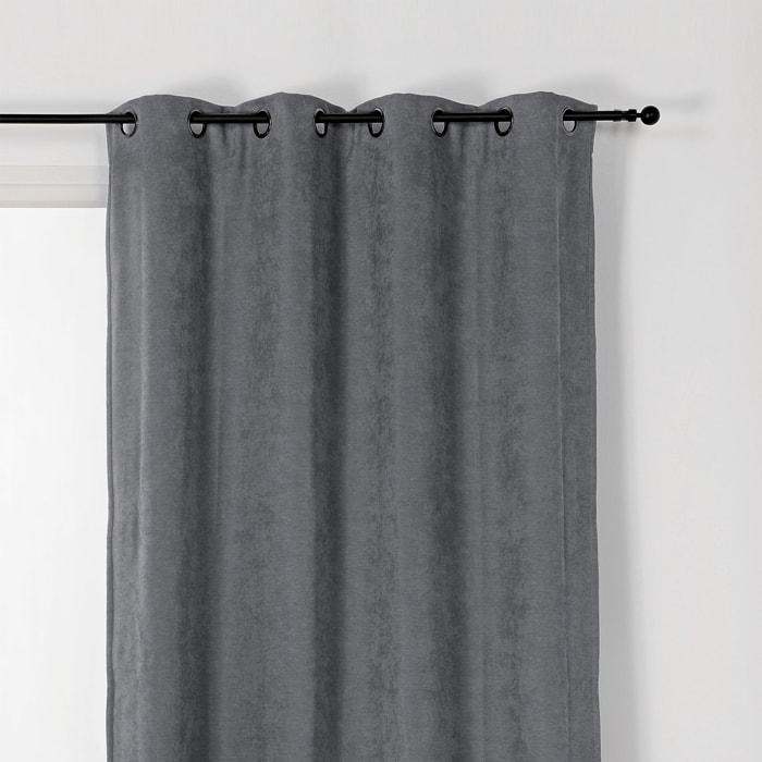 Rideau Alaska isolant et 100 % occultant - Gris anthracite