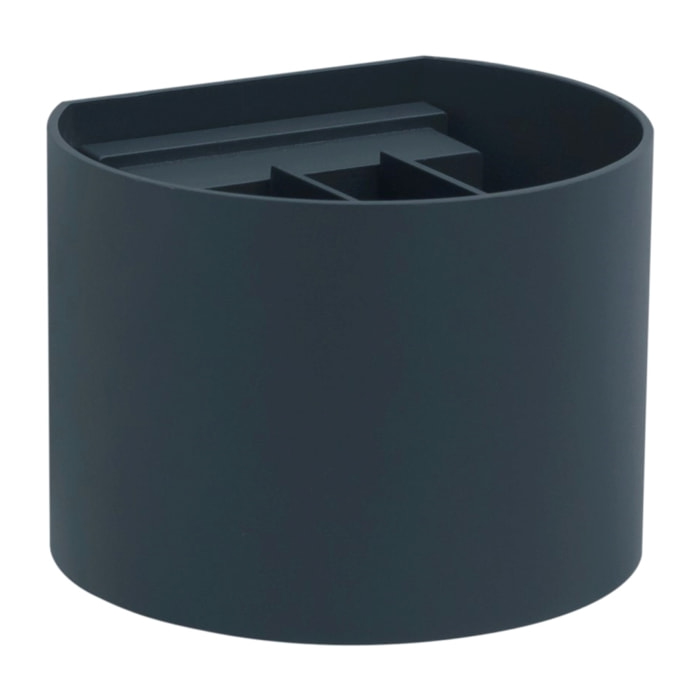 Forlight Axis Round - 8 Apliques de pared Iluminación LED Exterior para Terrazas, Jardines y Balcones ON/OFF 3000K en Color Negro