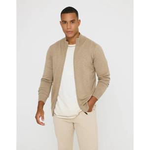 Jersey con Cremallera Beige - Picos