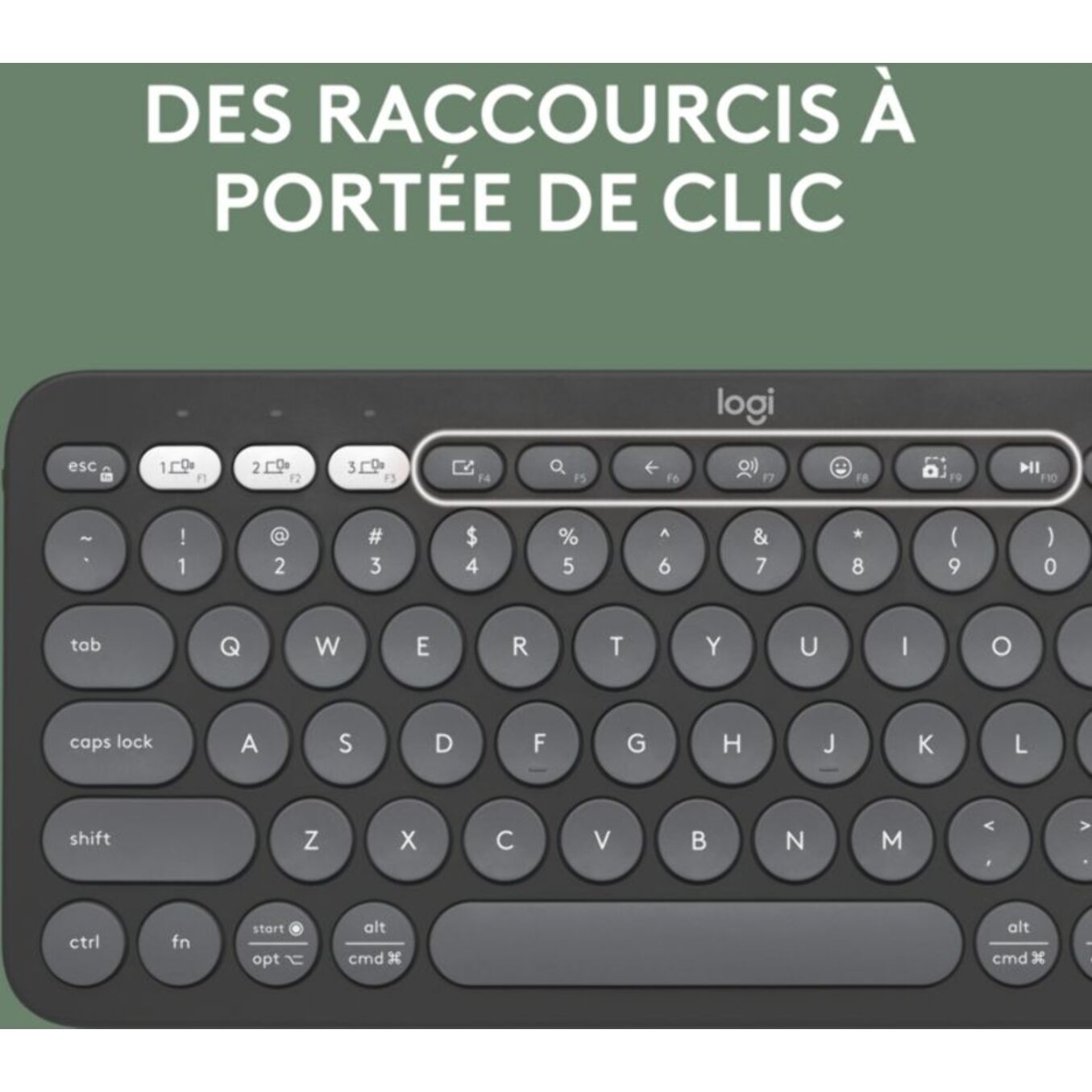 Clavier sans fil LOGITECH Pebble 2 K380s Graphite