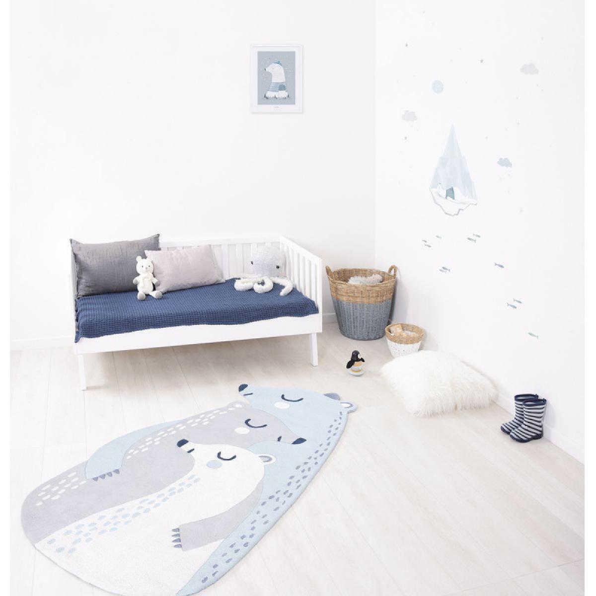 Tapis Lilipinso 100% Coton Les 3 Ours 90 x 170 cm