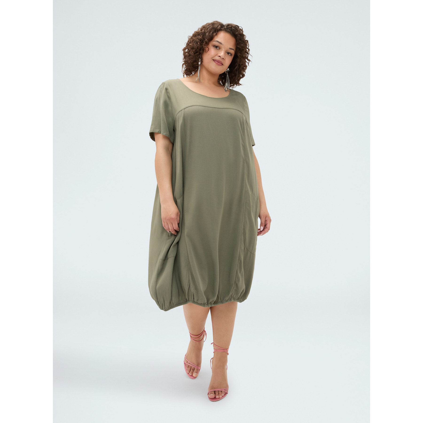 Fiorella Rubino - Vestito a ovetto - Verde militare