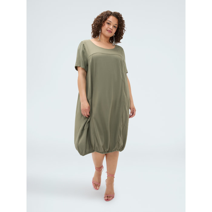 Fiorella Rubino - Vestito a ovetto - Verde militare