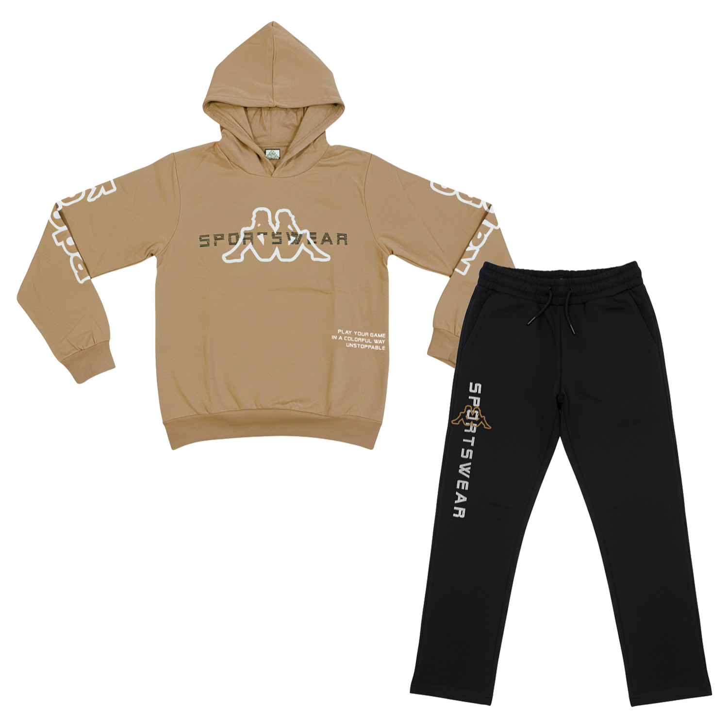 Tuta Ragazzo KAPPA 8 - 16 Anni Cotone Felpato