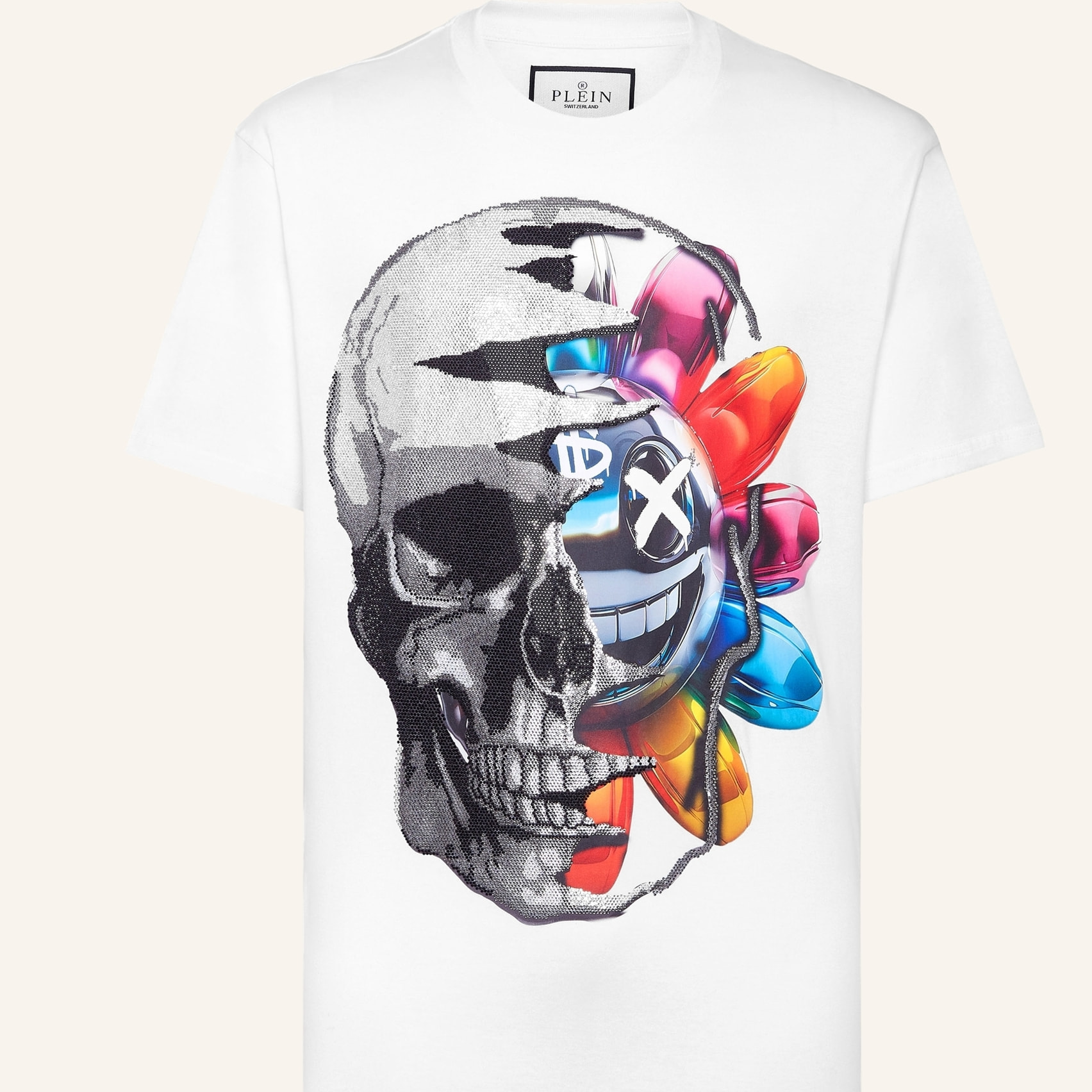 PHILIPP PLEIN Maglietta a girocollo SMILE
