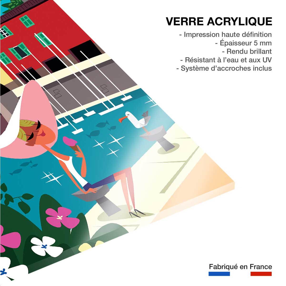 Tableau du cap ferrat Tableau plexiglas