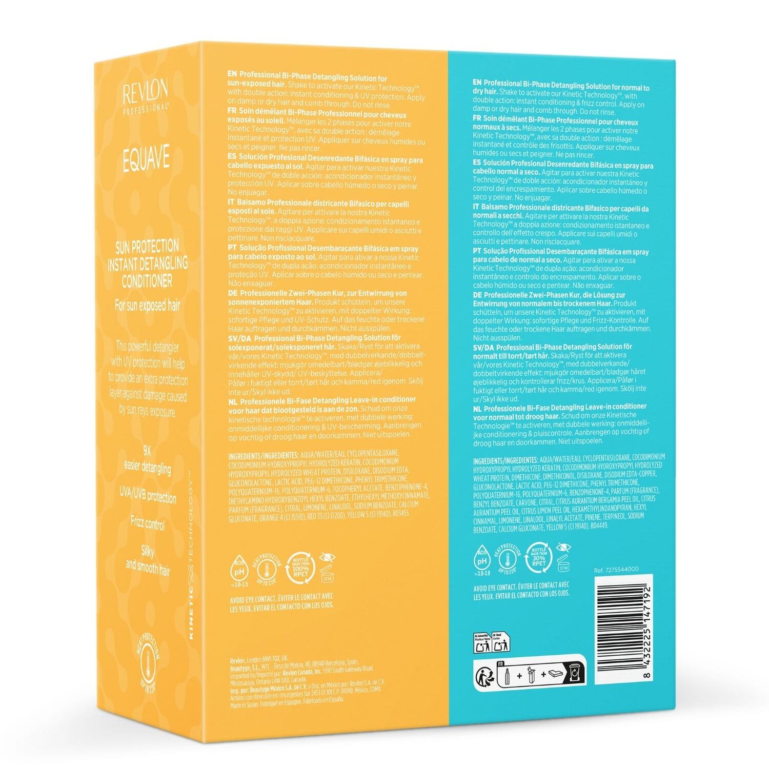 Equave - Coffret Soin Démêlant 200 ml et Spray Protection Solaire 100 ml