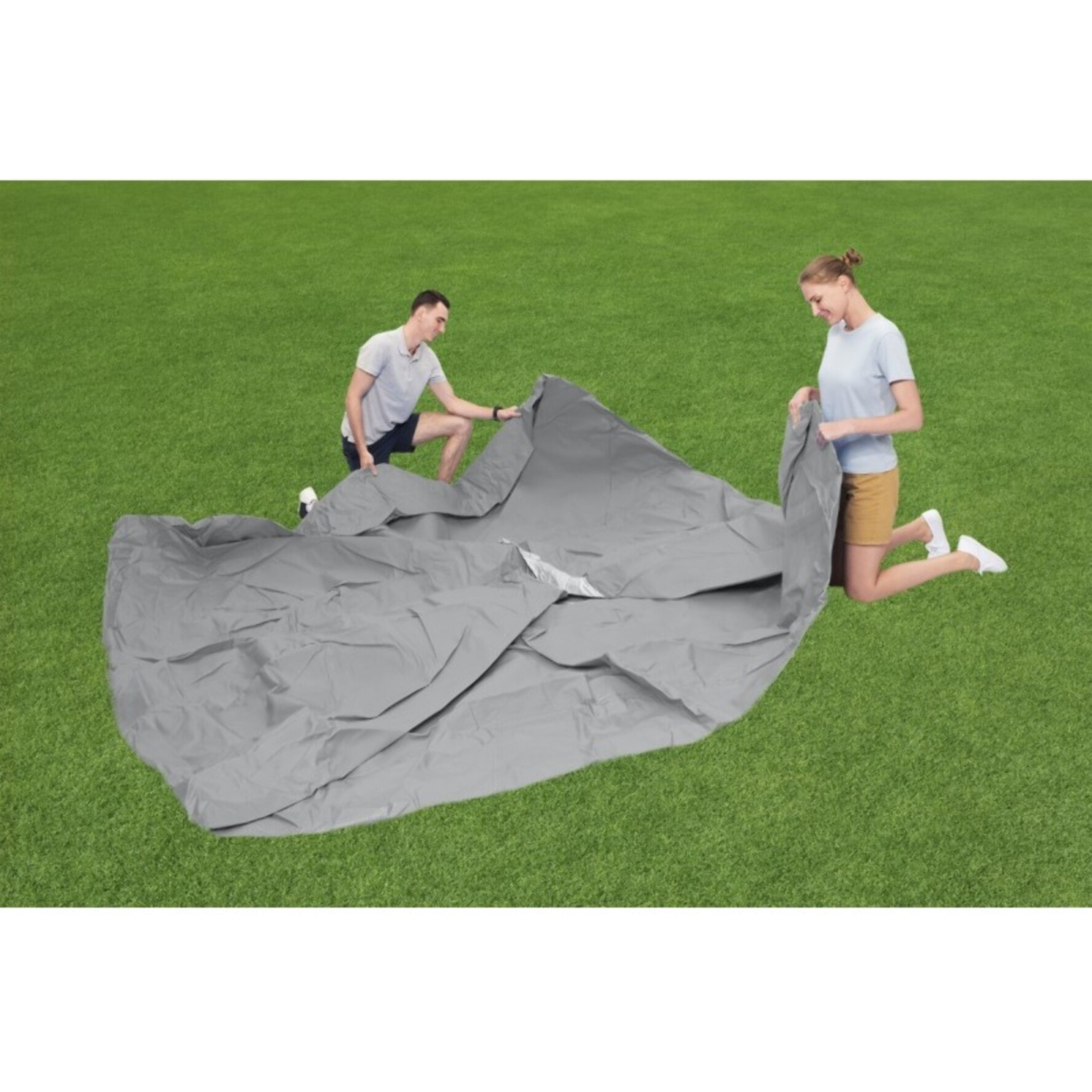 Bestway Piscine autoportante Ovale Fast Set 549 x 366 x 122 cm - Filtration incluse