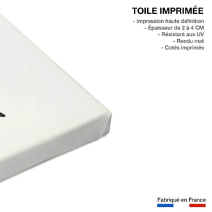 Tableau silhouette estivale Toile imprimée