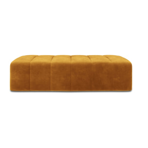 Pouf "Marcel" 2 places en velours jaune