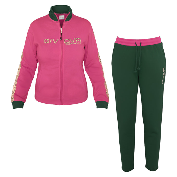 Set Homewear Donna GIVOVA Felpato Full Zip
