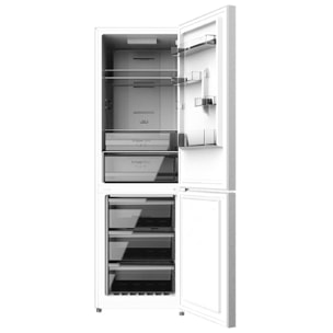 Frigorífico Combi 2 Puertas Bolero CoolMarket Combi 322 Inox E. 322 L, Altura 18