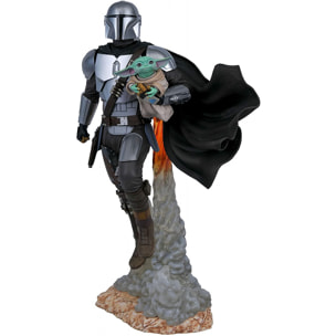 Star Wars Milestones Statua Resina Mandalorian & Bambino 40 cm Diamond Select