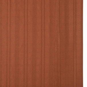 Voilage Noa motif rayures plissées140x240cm terracotta