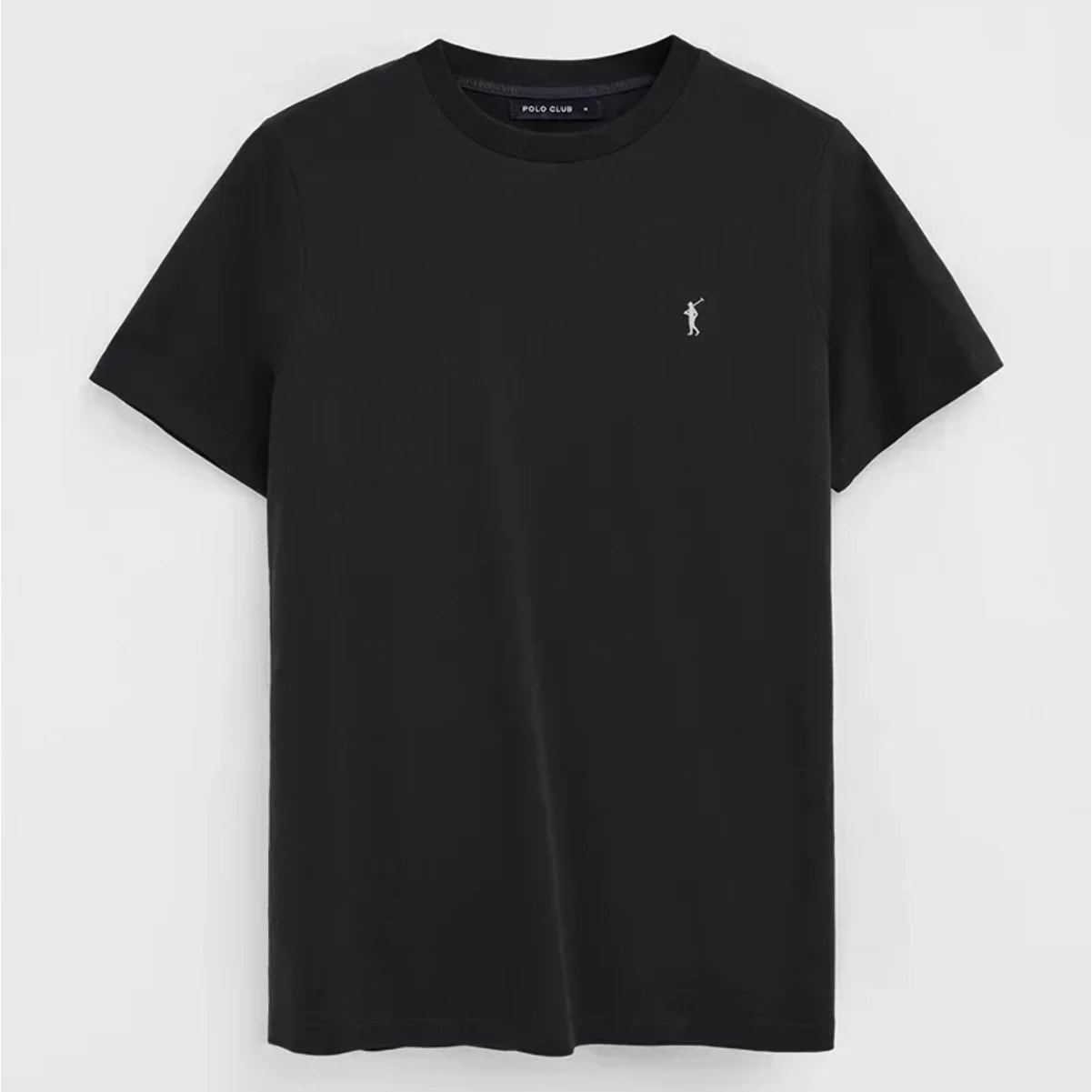 Pack hombre de dos camisetas negra y blanca de manga corta y bordado Rigby Go