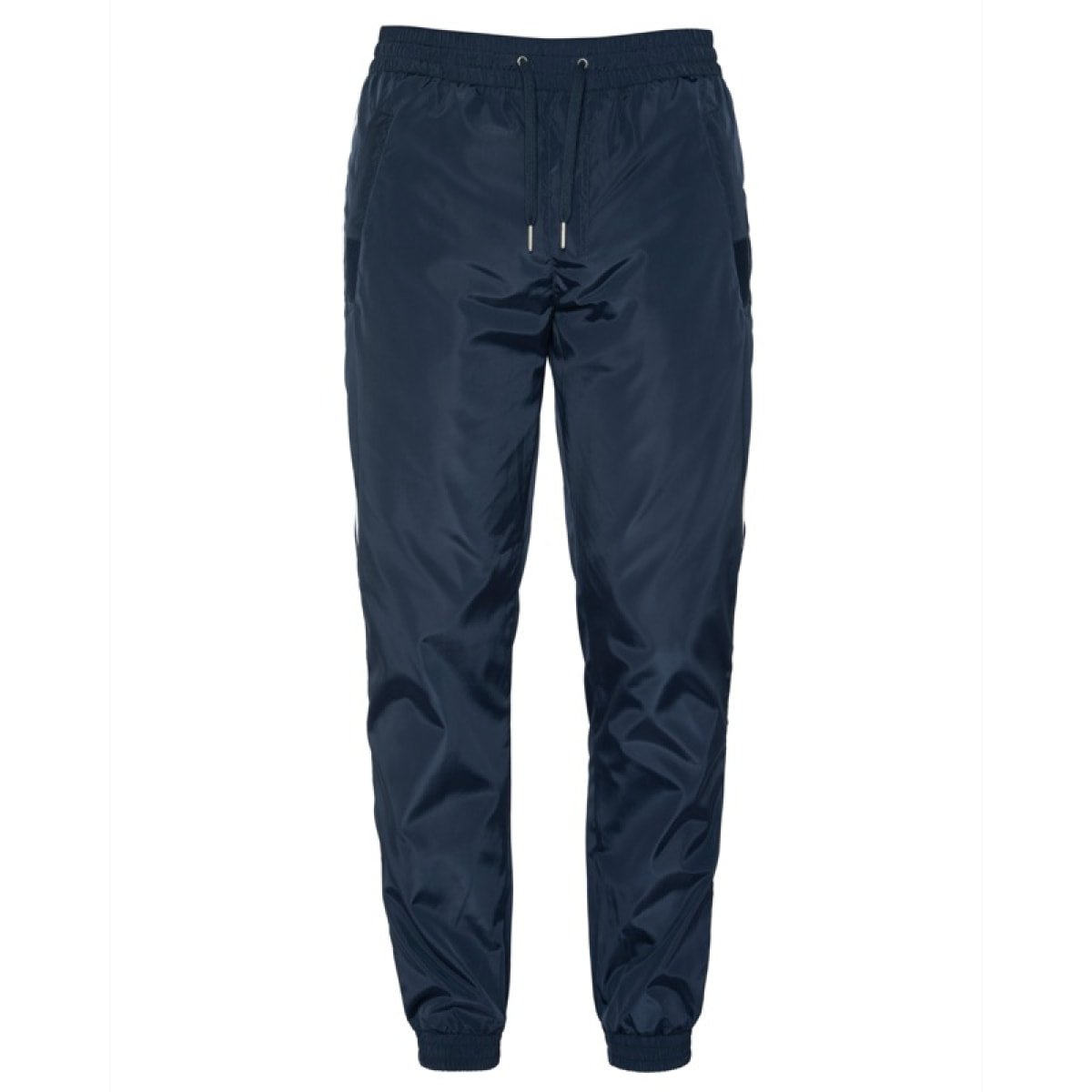 TRTEAMS70 TRACKSUIT PANTS WITH  CONTRASTED PIPINGS & SCHOTT NYC EMBROIDERY ABOVE RIGHT BACK POCKET 100% POLYESTER Blu