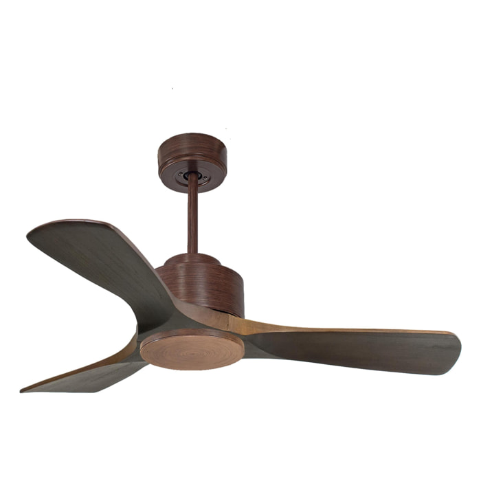 Ventilateur de plafond ø106 cm avec Wifi Réversible Hypersilence 40   W Marron