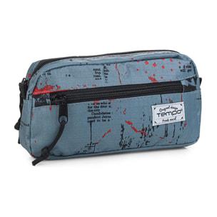 Estuche Escolar Tempo School Basic Azul