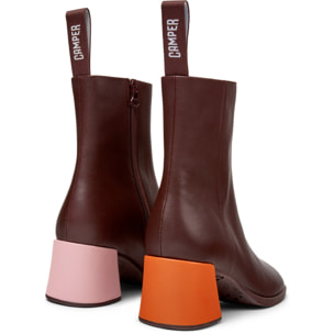 Botines - CAMPER Kora Twins - Burdeos - Cuero liso