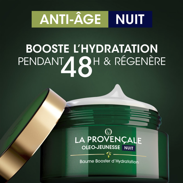 La Provençale Oleo-Jeunesse - Baume Booster d'Hydratation Anti-âge Certifié Bio - Omégas d'huile d'Olive verte - Tous types de