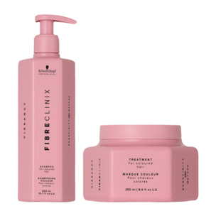 SCHWARZKOPF Kit Fibre Clinix Vibrancy Shampoo 300ml + Mask 250ml