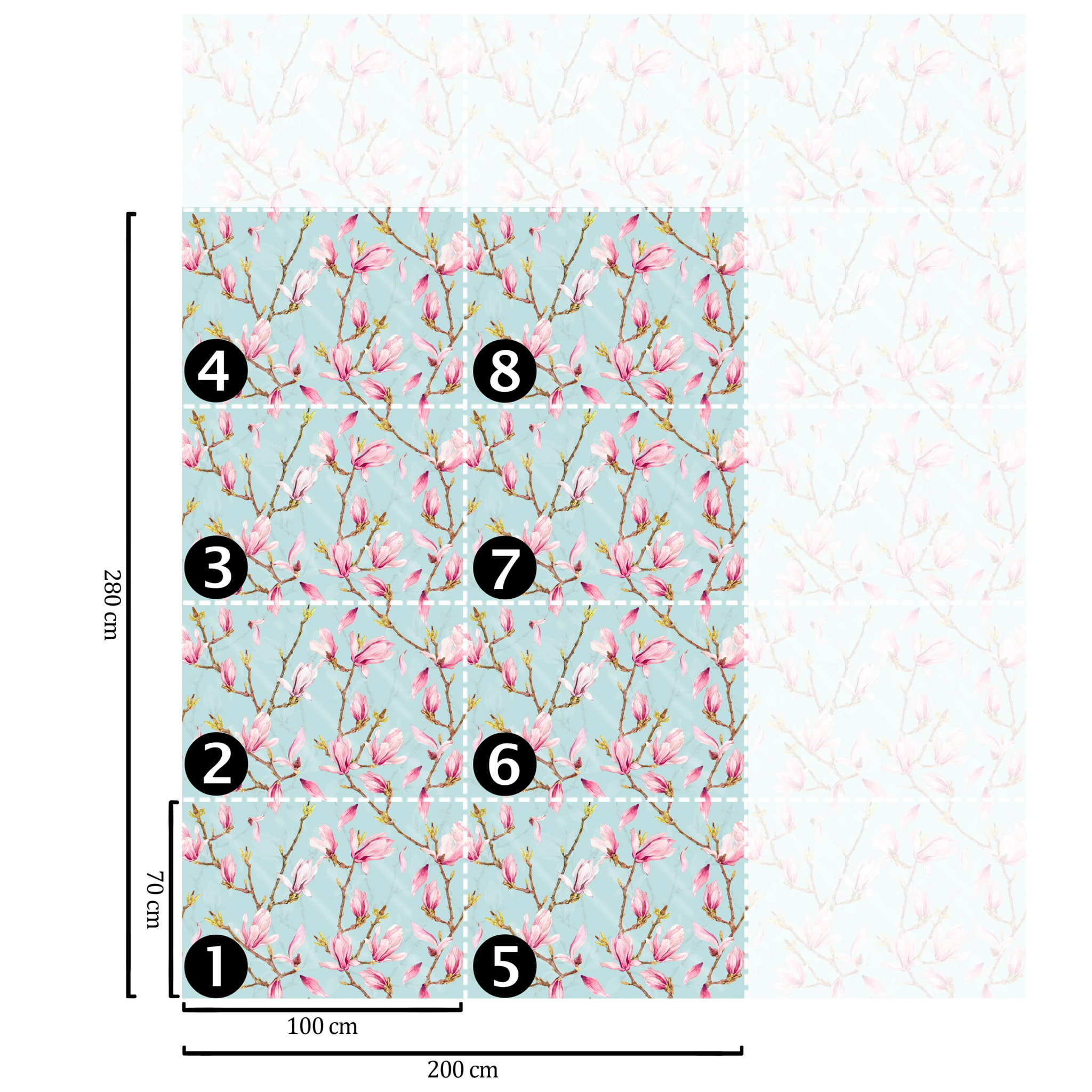Carta da Parati Magnolia in Fiore