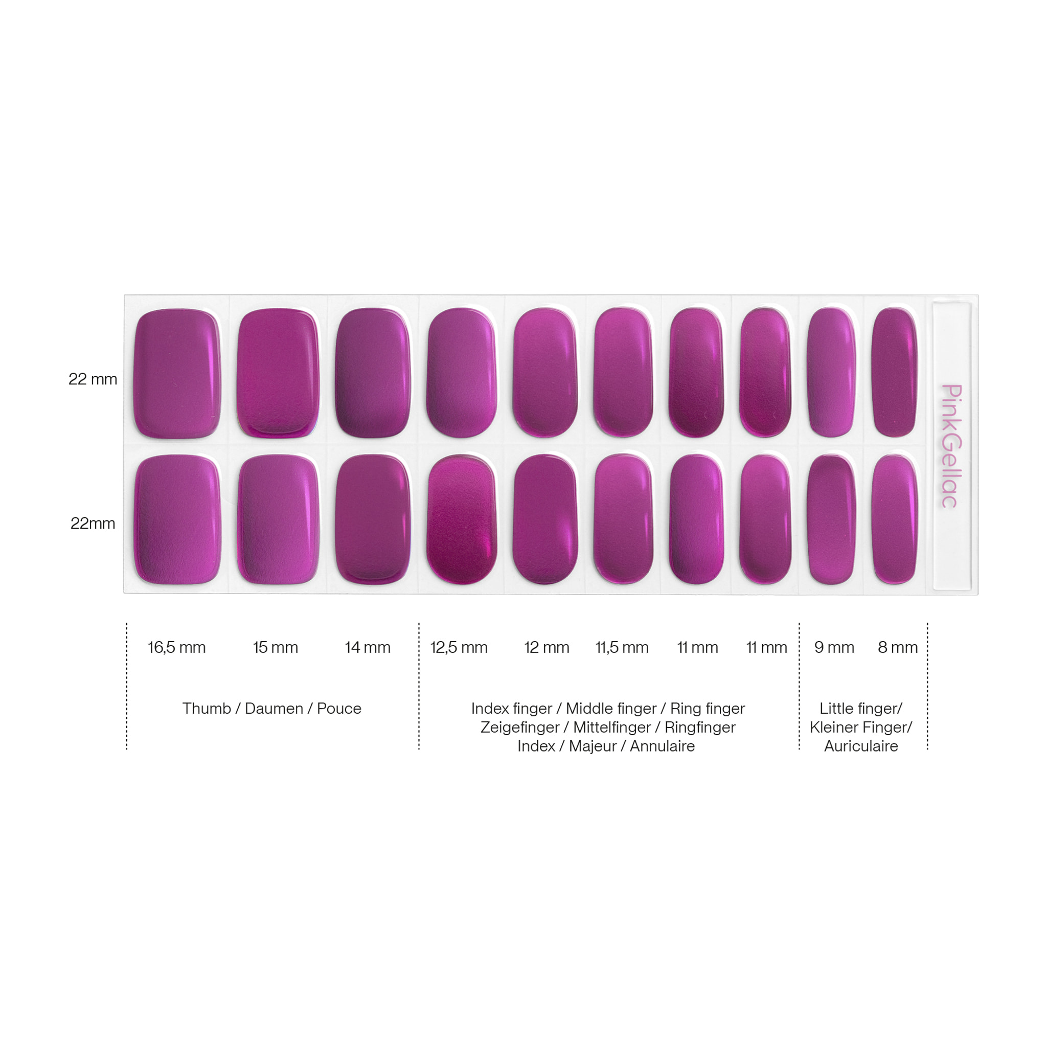 Stickers gel - 0010 Bubblegum Chrome