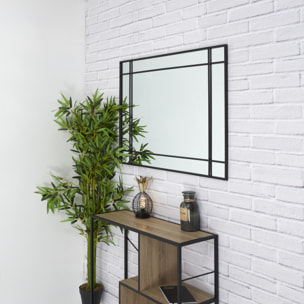 Miroir Rectangle Art Deco Noir