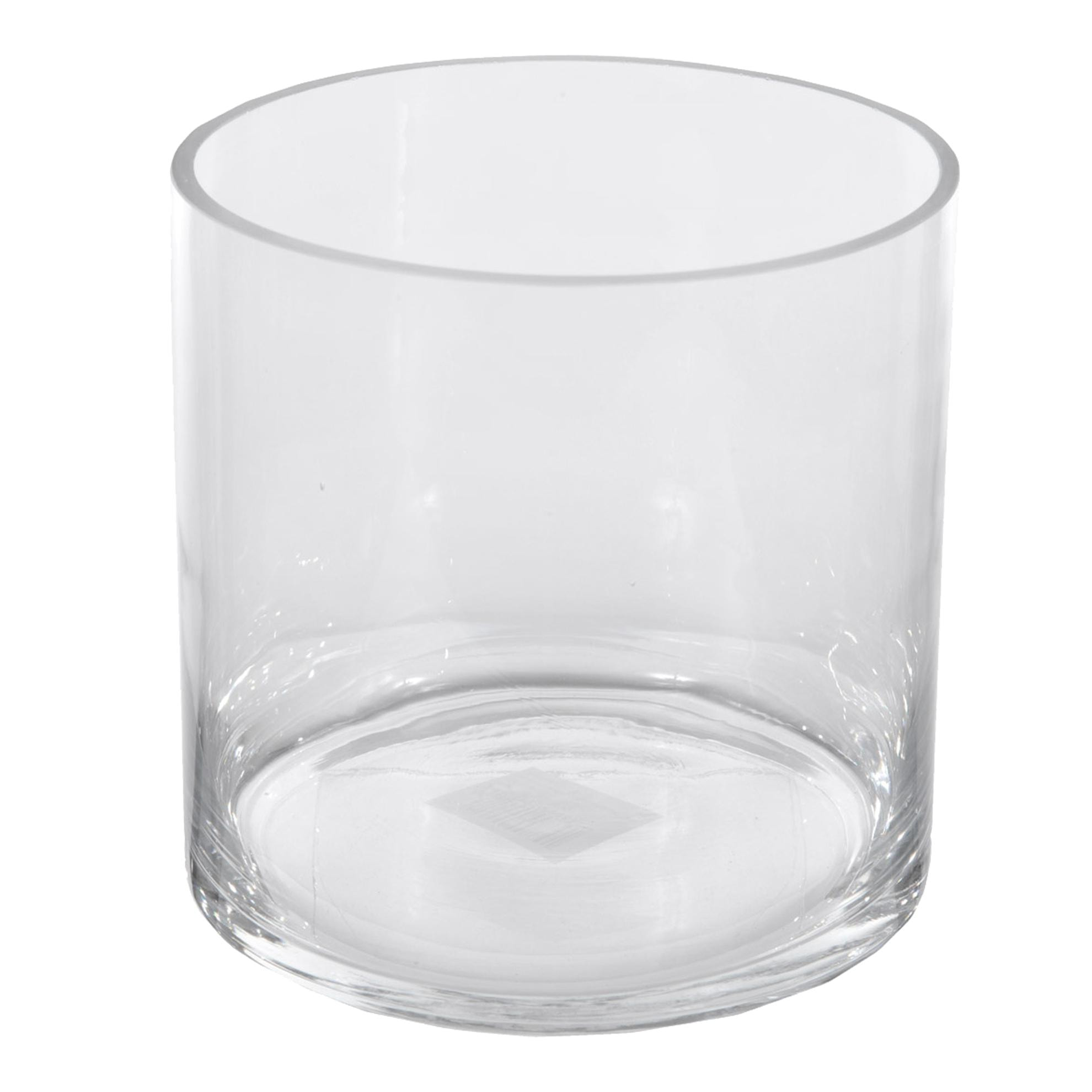 Vaso A Forma Di Cilindro In Vetro. Misure 15X15 Cm - Pezzi 3 - 15X15X15cm - Colore: Incolore - Bianchi Dino - Decori Casa E Complementi