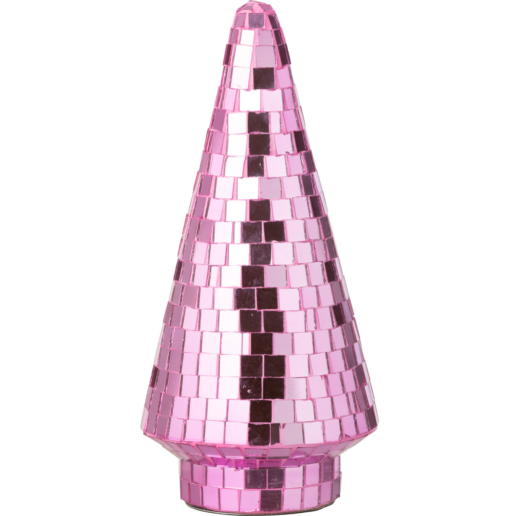 J-Line décoration Arbre Miroir - verre - rose - medium