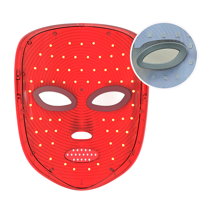 Máscara facial de tratamiento de luz LED con 7 colores.