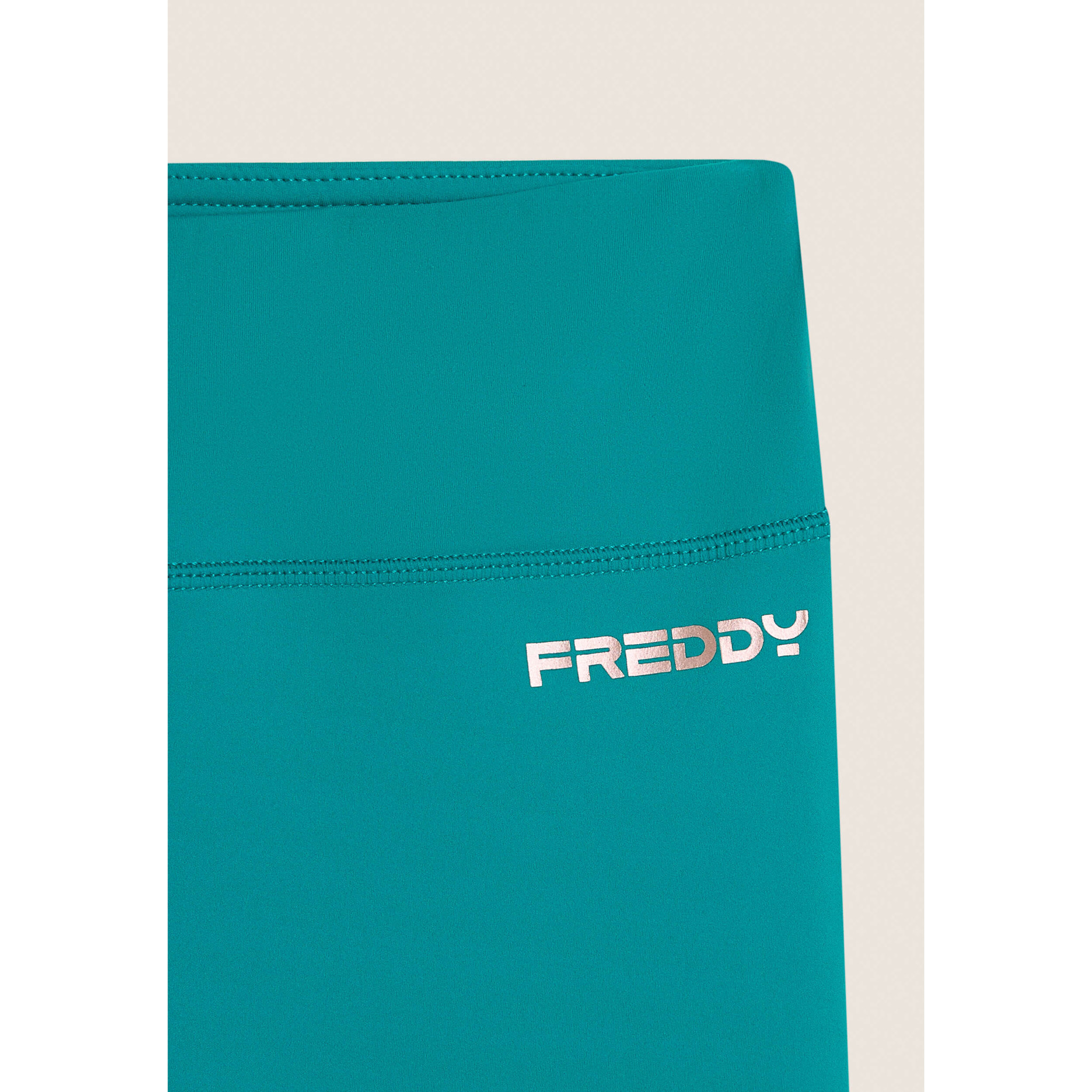 Leggings corsaro vita alta in tessuto tecnico quick dry