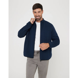 Chaqueta Cremallera Azul Marino - Tigio