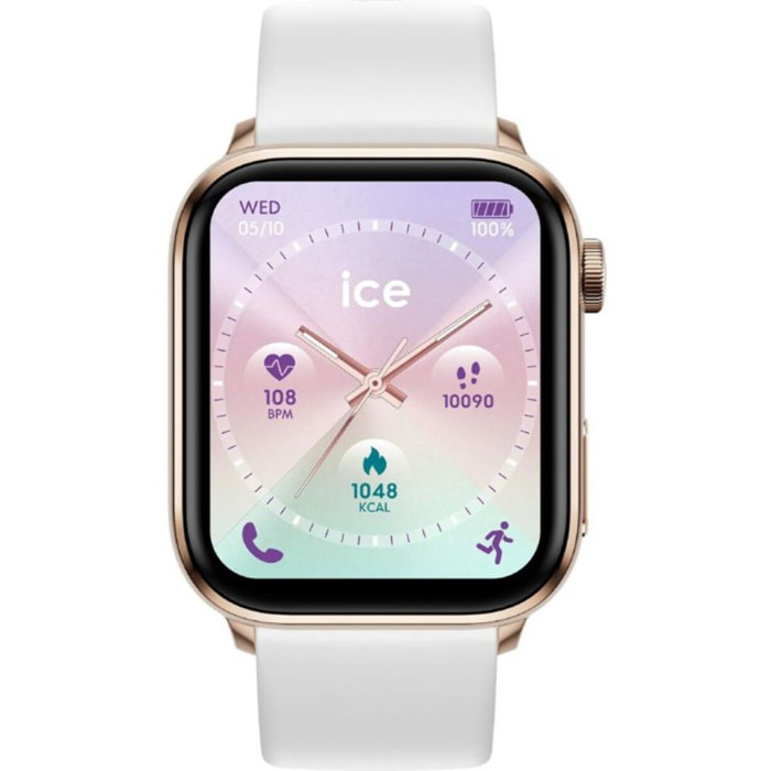 Montre connectée ICEWATCH Ice Smart 3.0 Rose Gold Brac Blanc 1.78