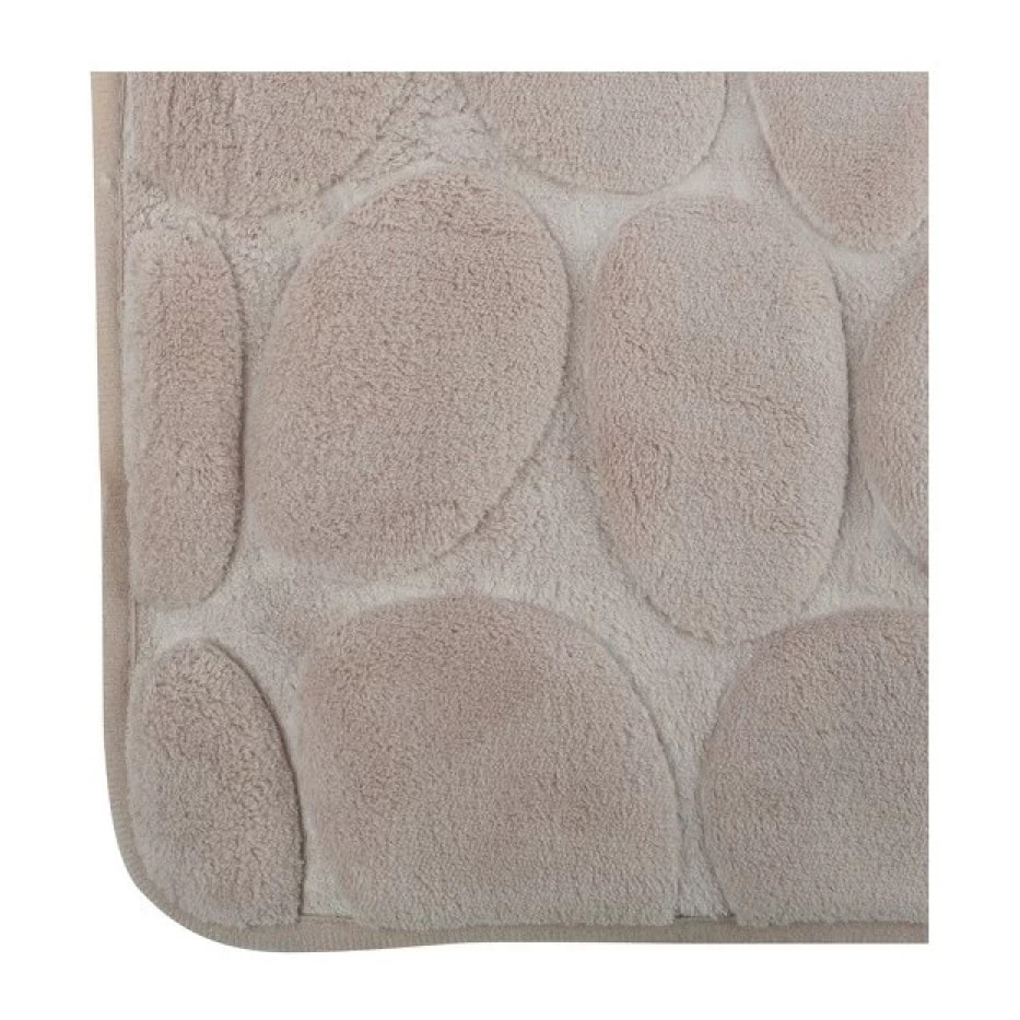 Tapis de bain Microfibre PEBBLE 40x60cm Beige MSV