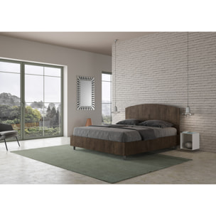 Cama sin somier 160x190 nogal Dora