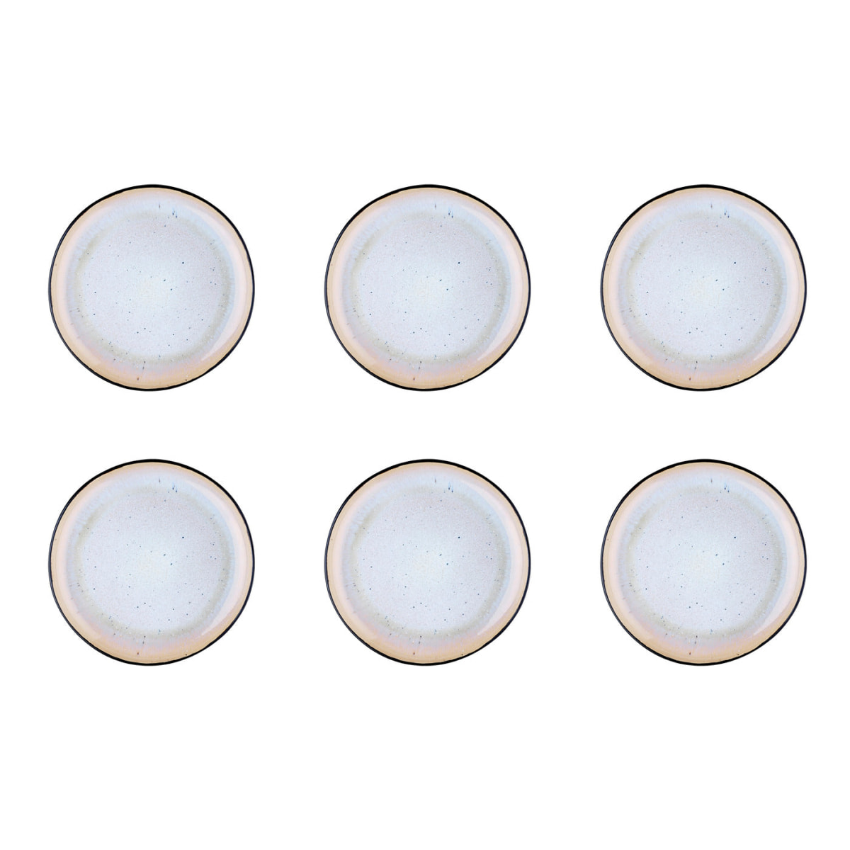 Assiette IRIS Ø21,5cm - 6 pièces - Blanc ivoire