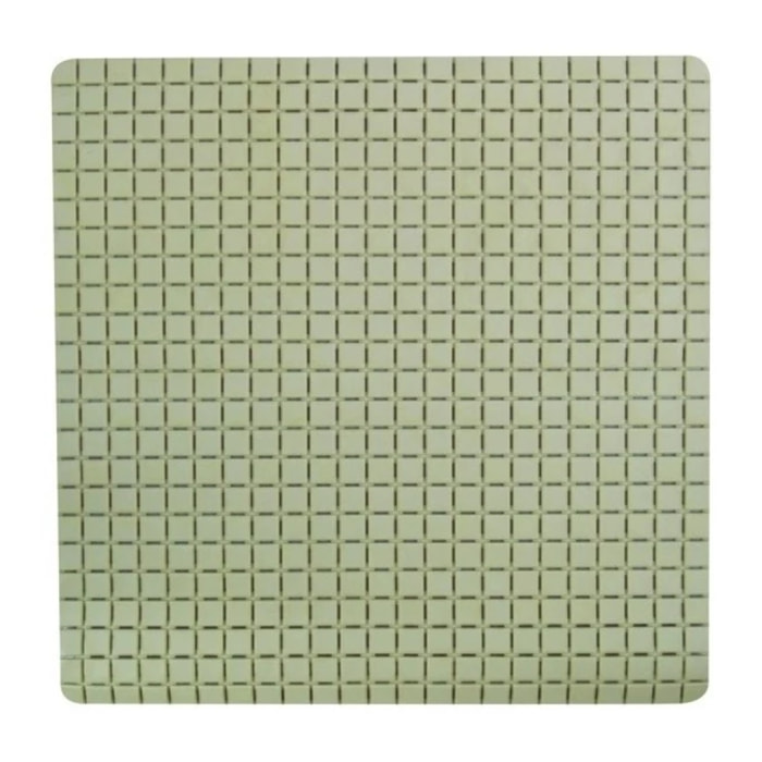 Tapis Fond de douche antidérapant Caoutchouc QUADRO 54x54cm Beige MSV