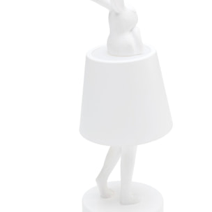 Lampe Animal lapin LED 29cm blanche Kare Design